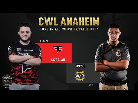 FaZe Clan vs Splyce | CWL Anaheim 2019 | Day 1