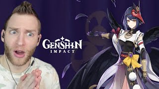 ANOTHER ARCHER?!?! Reacting to Character Demo Kujou Sara: Thunderous Devotion Genshin Impact