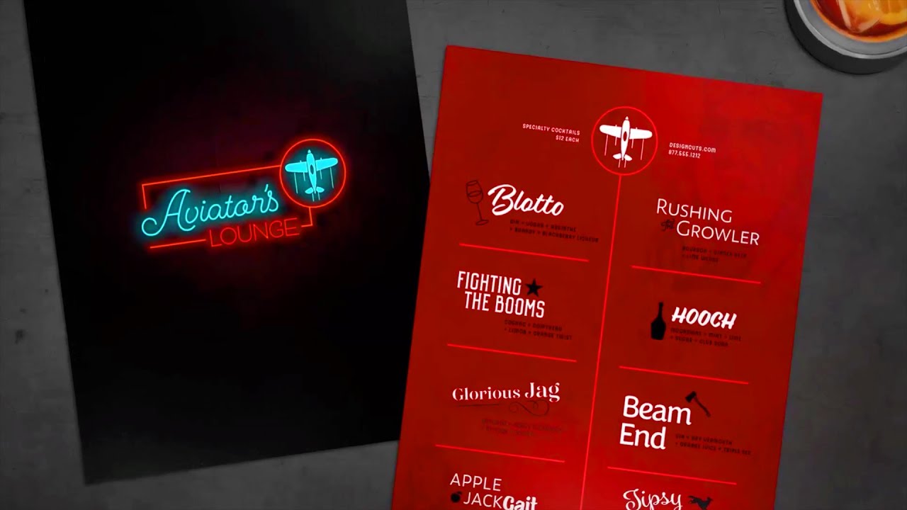 PHOTOSHOP AND ILLUSTRATOR TUTORIAL | How to Design a Retro Cocktail Menu