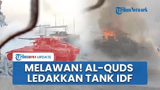 Al-Quds Melawan! Serang Israel dengan Ledakkan Kendaraan Militernya di Tepi Barat, Bentrokan Pecah