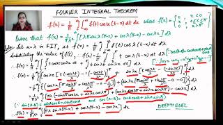 Numericals on Fourier integral theorem