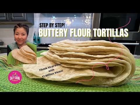 Weiche, buttrige Mehltortillas