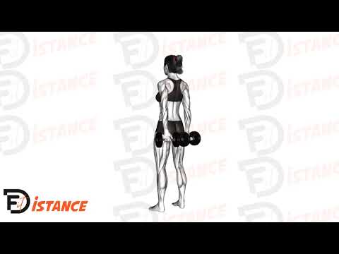 Flexion des doigts avec haltères derrière le dos - Exercice Flexion des doigts avec haltères derrière le dos en vidéo