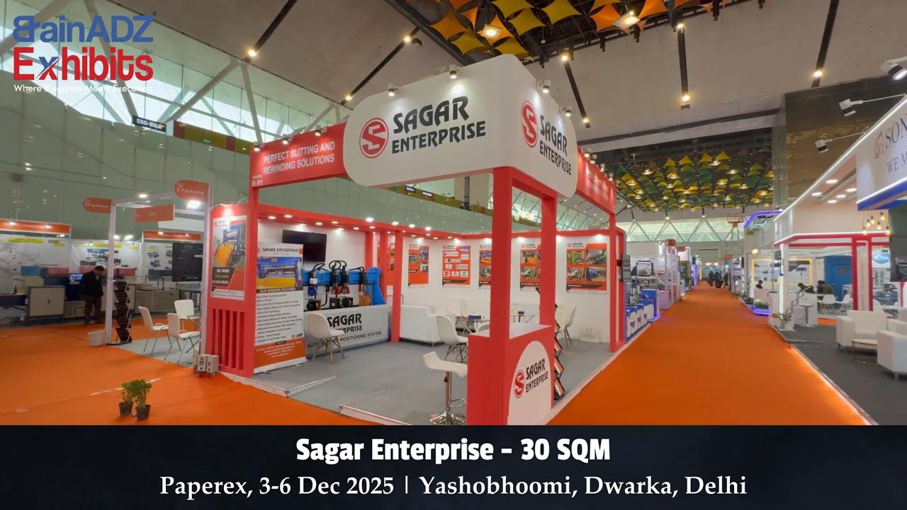 Sagar Enterprise at Paperex 2025 – Designed & Built by BrainADZ Exhibits