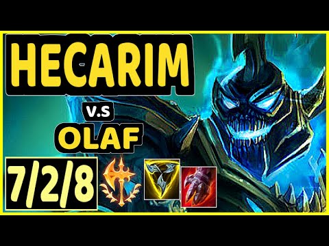 CUZZ (HECARIM) vs OLAF - 7/2/8 KDA JUNGLE CHALLENGER GAMEPLAY - KR