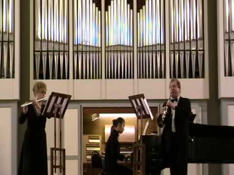 E. Köhler. "Waltz of Flowers" For flute, clarinet and piano