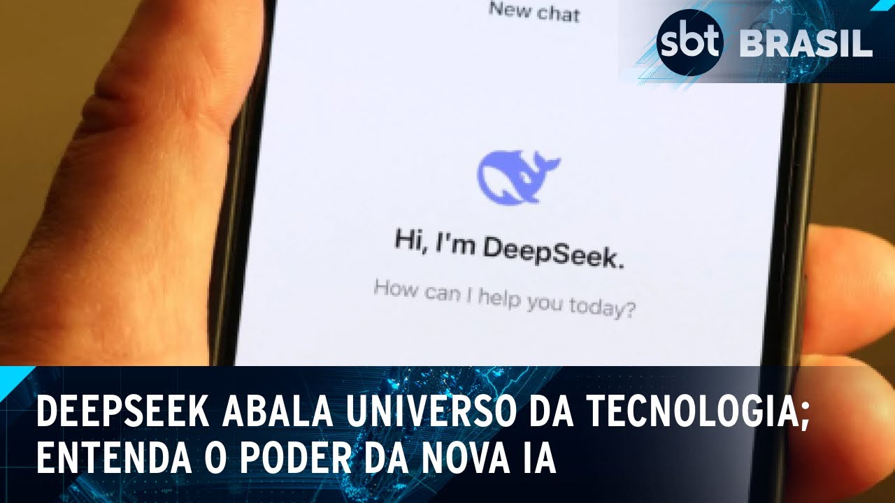 Inteligência artificial chinesa derruba ações de big techs americanas | SBT Brasil (27/01/25)