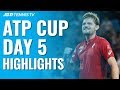 Kyrgios Outlasts Tsitsipas; Goffin Downs Dimitrov | ATP Cup 2020 Highlights Day 5