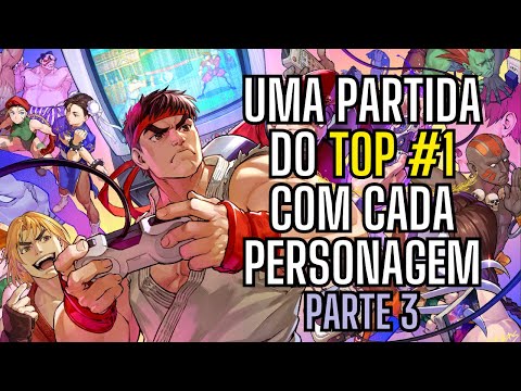 SF6 👊 Uma Partida (Ranked) do Top #1 Mundial (LP) de Cada Personagem 👊 Street Fighter 6 - Parte 3