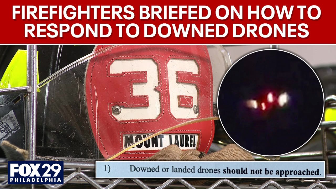 Fire departments briefed on how to respond to downed drones