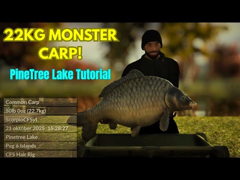 22KG Carp | Tutorial at PineTree Lake 🎣 | Carp Fishing Simulator Guide & Tips
