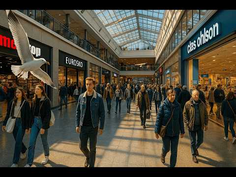 Gothenburg Sweden 4K Walk Through City Centre Nordstan to Central Station
