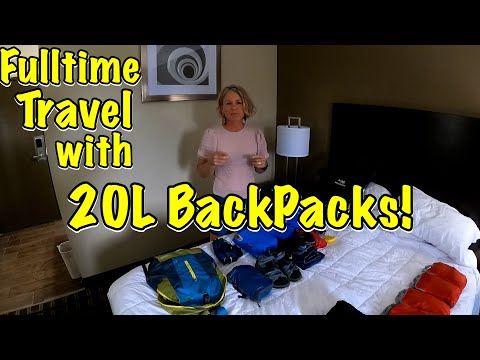 FULL-TIME TRAVEL with only 20L BACKPACKS! We'll show you what you need to TRAVEL the WORLD!