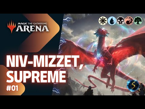 It's Showtime: Niv-Mizzet, Supreme ☀️💧💀🔥🌲  #01 - MTG Arena - Historic Brawl