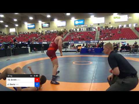 2018 Marine Corps US Open/Senior Men's Greco-Roman 97 Con 8 #1 - Blake Smith (OTC-) Vs. Jordan Dav
