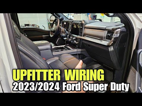 2023/2024 Ford Super Duty! Upfitter Wiring into Truck!