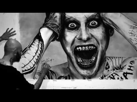 Suicide Squad Joker portrait by Barry Jazz Finnegan (Music: The Fitzafrenic)