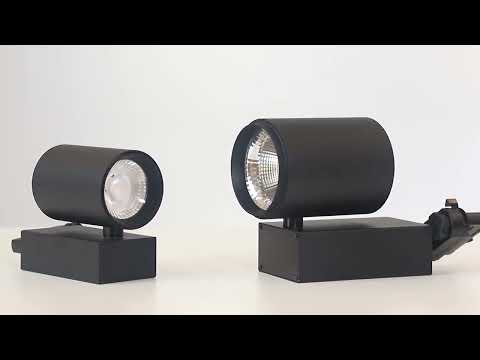 High CRI90/95 3 phase track lighting system COB LED rail track light