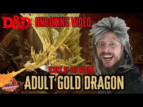 Unboxing the Majestic D&D Icons of the Realms Gold Dragon with DnD Daryl