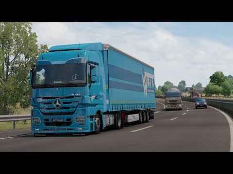 ETS2 1.36 - ProMods 2.43 - Mercedes Actros 1848 MP3 Low Deck - Trip: Pescara - Parma