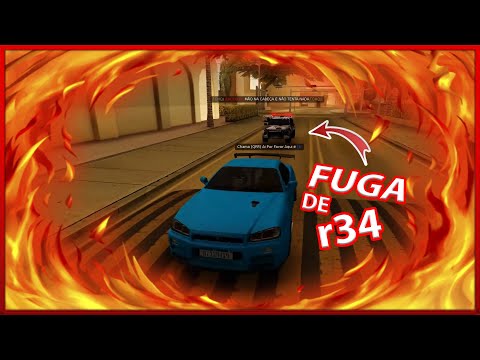 GTA MTA RP - Fuga De GTR r34 Que Deixa Os Pms Disnortiados