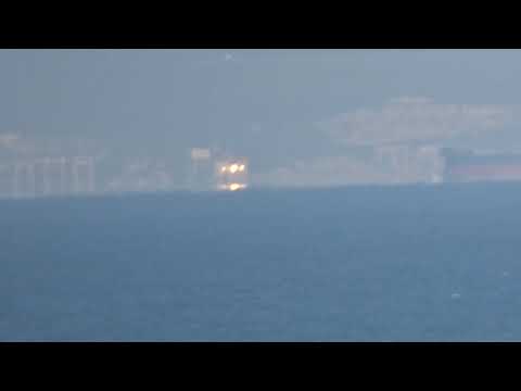 Coast view dover from calais france with Sonyhx400v