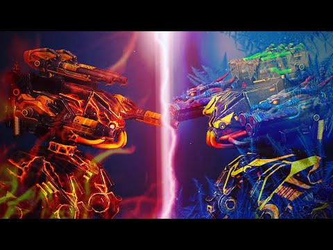 ARES Fire vs Ice - Cryo Rime vs Igniter Blaze Gameplay MK2 Maxed - War Robots WR