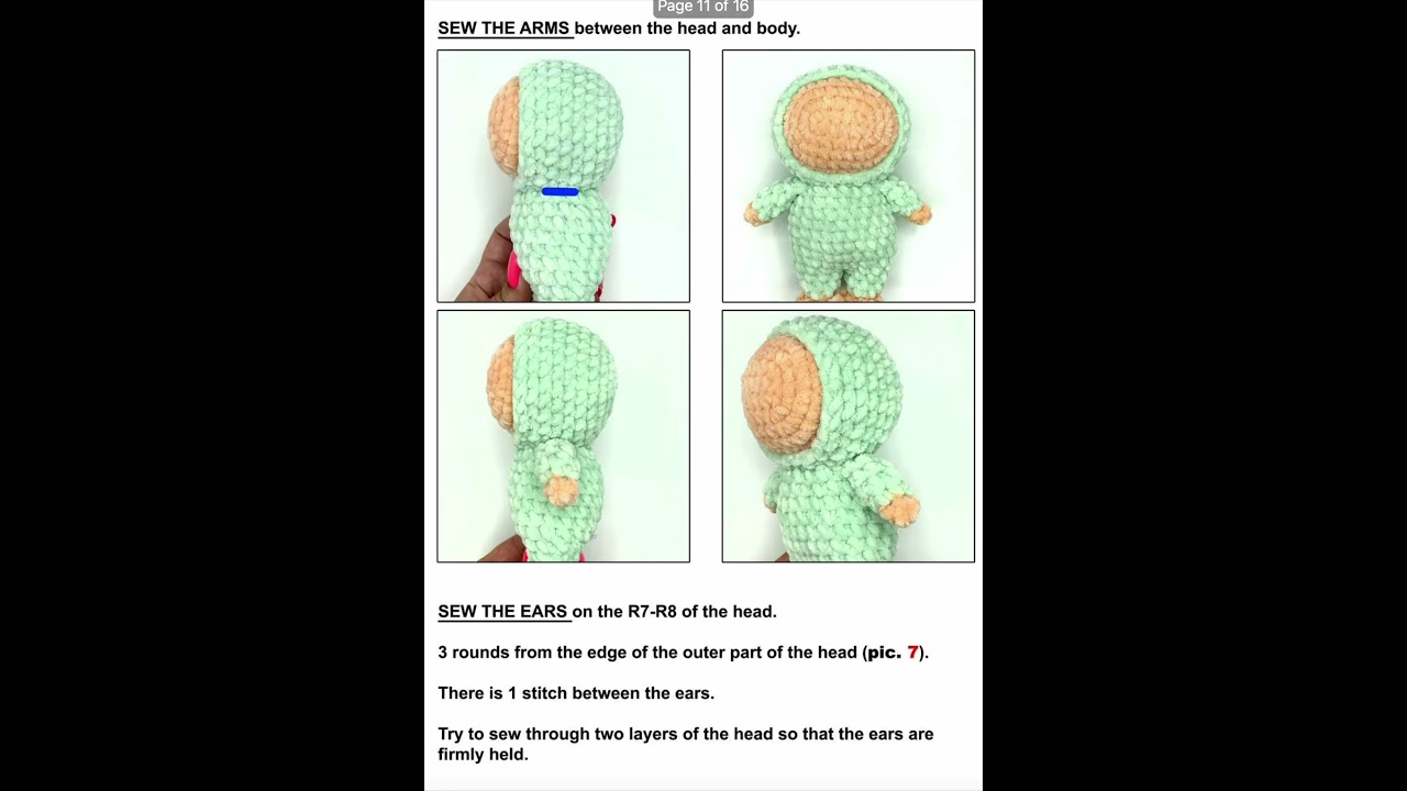 Labubu Crochet Pattern PDF