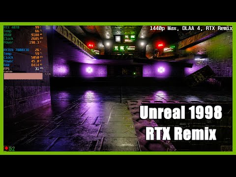First Unreal Game (1998) - RTX Remix 2025 Ultra Graphics! (Ray Tracing)