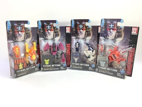Transformers: Titans Return - Titan Masters Wave 3 (Fangry, Ptero, Sawback, Overboard)