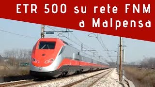 preview picture of video 'ETR 500 Frecciarossa su rete Ferrovie Nord - ETR 500 Frecciarossa on Ferrovie Nord tracks'