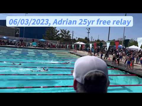 06/03/2023 - Adrian - free 25yd (relay)