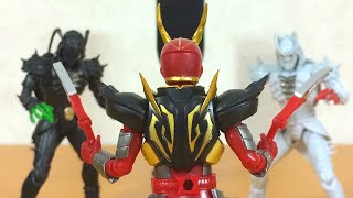 【仮面ライダー剣】塗装・造形すべてが完璧！！ SHODO-O 仮面ライダー7 仮面ライダーワイルドカリス・ダークローチ&アルビローチ