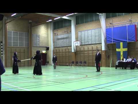 Kendo SM 2014, Men, Ro16 - K.Bjuhr(White) vs J.Yamazaki(Red)