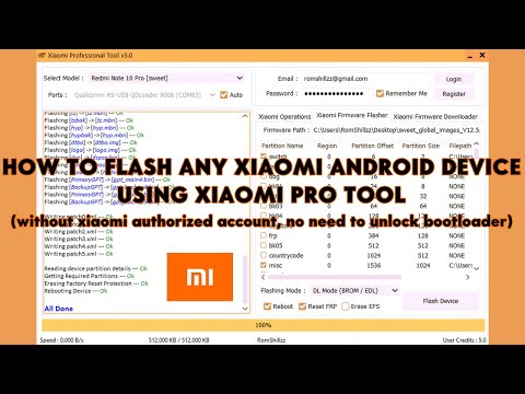 How To Flash Any Xiaomi Android Device Using Xiaomi Pro Tool - [romshillzz]