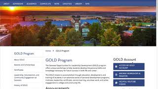 How to Log In to the GOLD Registration Site!