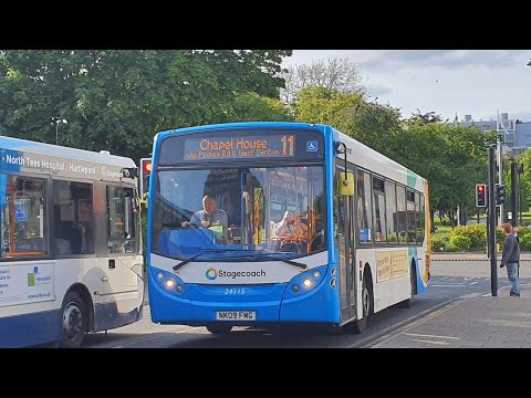 THRASH: Route 100 | NK09FMG/24115 - Stagecoach North East: MAN 18.240LF/ADL Enviro 300