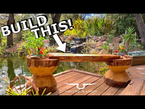 UNIQUE DIY Chainsaw Bench Time-Lapse!!