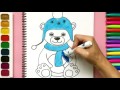How To Color A Teddy Bear Or Polar Bear Best Art Coloring For Beginners