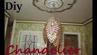 Mini Chandelier made with earrings. working no wiring needed