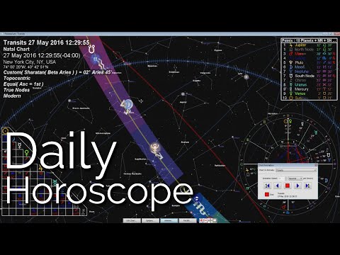Daily Horoscope May 27 28 & 29, 2016 - Moon Enters Aquarius - True Sidereal Astrology