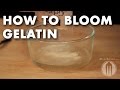 How to Bloom Gelatin - Tutorial Video