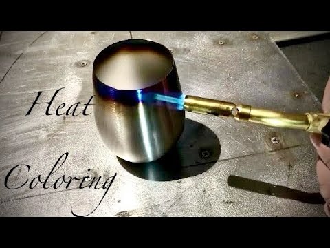 How-To Heat Color Stainless Steel Wine Glass