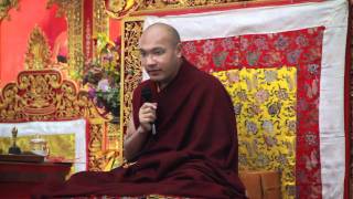 His Holiness Karmapa leading Prayers for the New Year at Vajra Vidya Institute