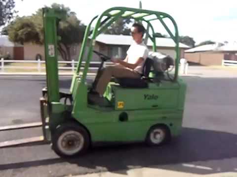 6000 lb Yale forklift test