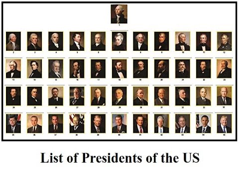Resting Places of Each  the first five ,Presidents of The United States