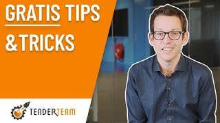 Tendermanagement: gratis tips & tricks
