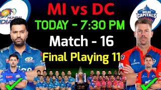 IPL 2023 | Mumbai Indians vs Delhi Capitals Playing 11 2023 | MI vs DC Playing 11 2023