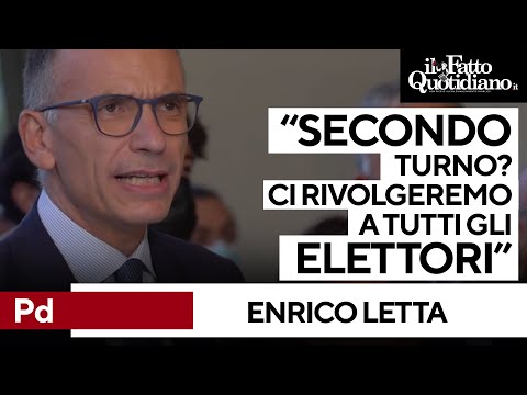 Elezioni 2021, Letta (Pd): “Ballottaggi? Ci rivolgeremo a tutti gli elettori"