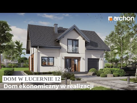 Dom w lucernie 12 – Dom na wąską działkę I ARCHON+ Projekty Domów